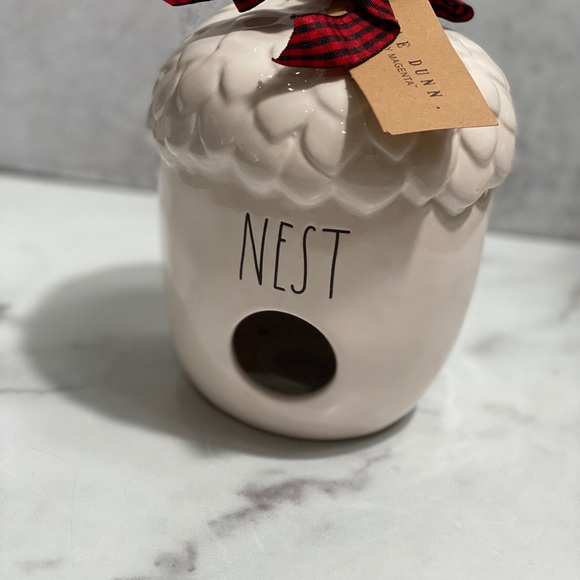 Rae Dunn “NEST” Acorn Ceramic Birdhouse - Picture 10 of 11